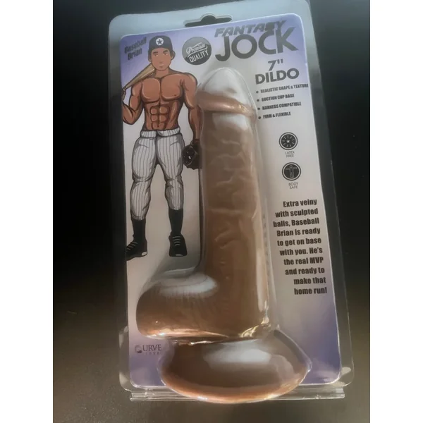 Fantasy Jock Baseball Brian 7 Inch Dildo