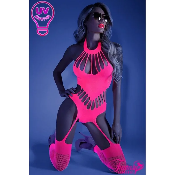 Fantasy Lingerie - Glow - Teddy with stockings 2111