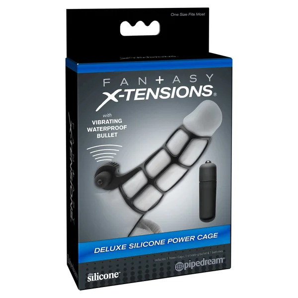 Fantasy X-Tensions Deluxe Silicone Power Cage - Black