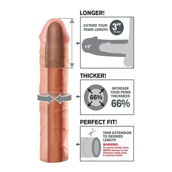 Fantasy X-Tensions Mega 3in Extension Sleeve 9in – Vanilla