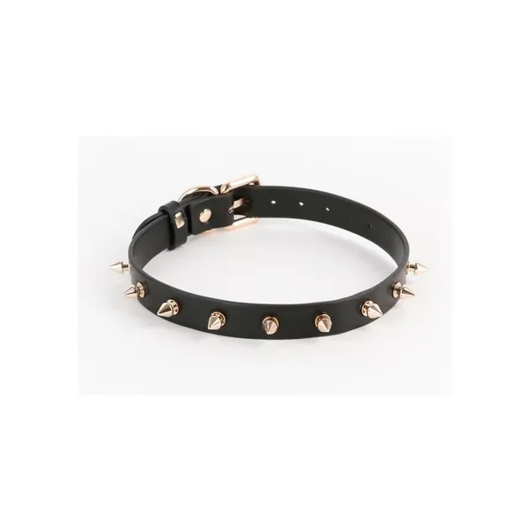 Fetish and Fashion Medusa Collar – Black/Gold
