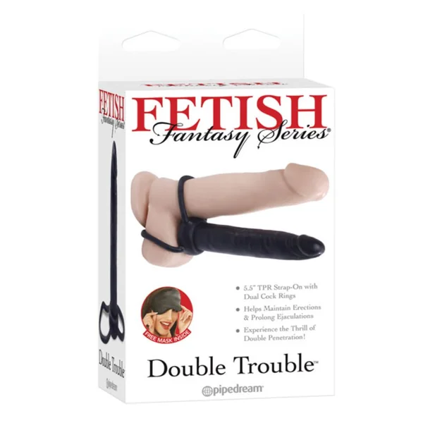 Fetish Fantasy Double Trouble Strap-On 5.5 Inch Black