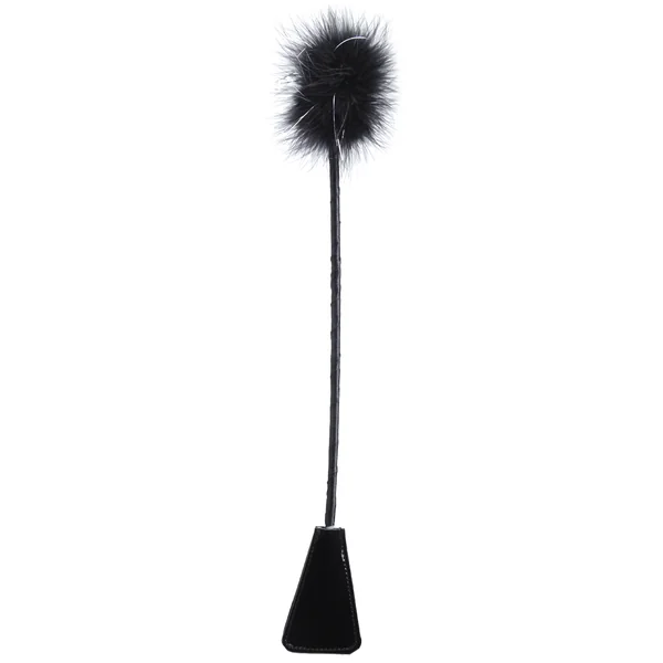 FETISH FANTASY FEATHER CROP BLACK