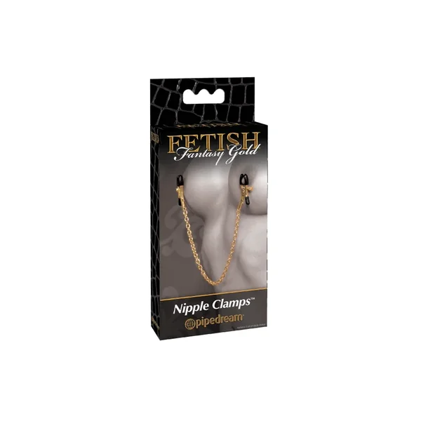 Fetish Fantasy Gold Chain Nipple Clamps