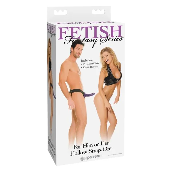 FETISH FANTASY HOLLOW STRAP ON FOR HIM OR HER PURPLE