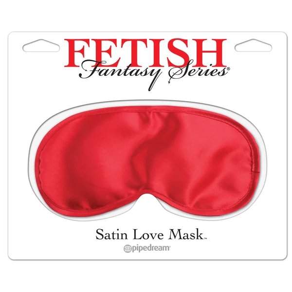 FETISH FANTASY LOVE MASK-RED SATIN