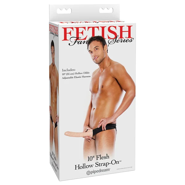Fetish Fantasy Series 10" Hollow Strap-On - White