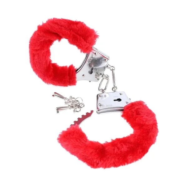 Fetish Fantasy Series Beginner’s Furry Cuffs – Red