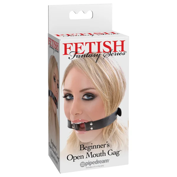 Fetish Fantasy Series Beginners Open Mouth Gag - Black