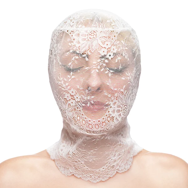 Fetish & Fashion Full Face Lace Hood