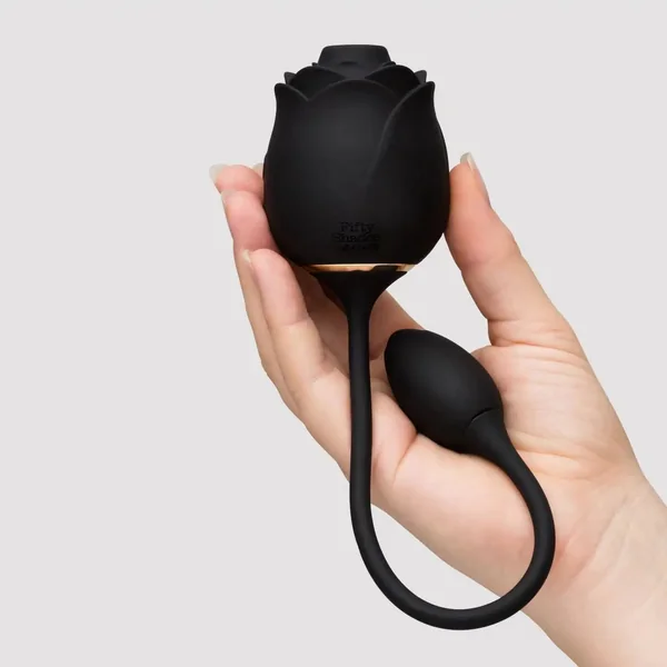 Fifty Shades of Grey Dark Blushing Rose Clitoral Suction Stimulator and Vibrating Egg