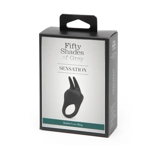 Fifty Shades of Grey Sensation Rechargeable Vibrating Rabbit Love Ring****