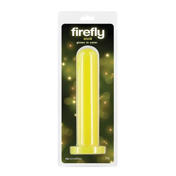 Firefly Thrill Glow in the Dark Dildo – Large – Yellow