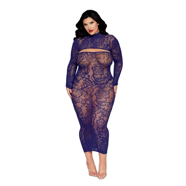 Floral Pattern Strapless Gown w/Removable Shrug 2 pc Set – Eclipse QN