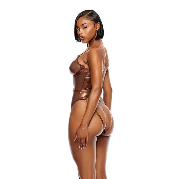 Forplay Liquid Metal Metallic Mesh Teddy