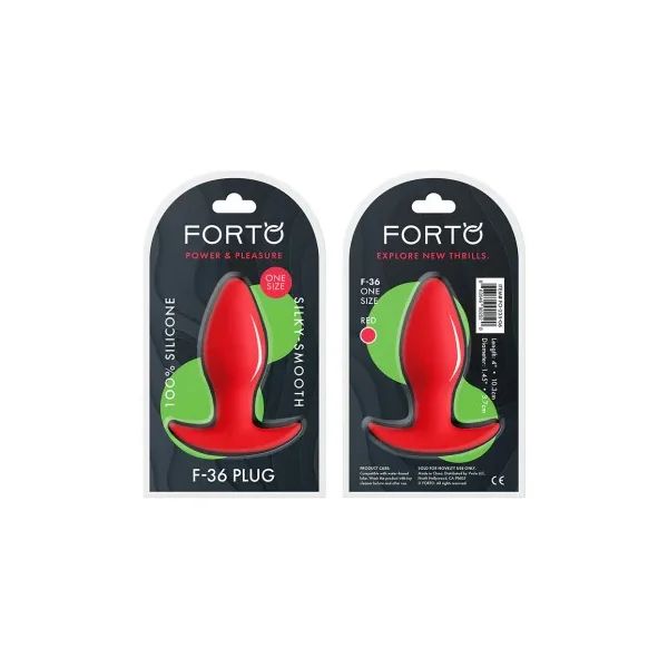 Forto F-36 Silicone T-Plug, Red