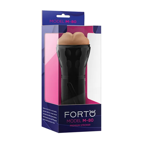Forto Model M-80 Hard-Side Mouth Masturbator - Tan