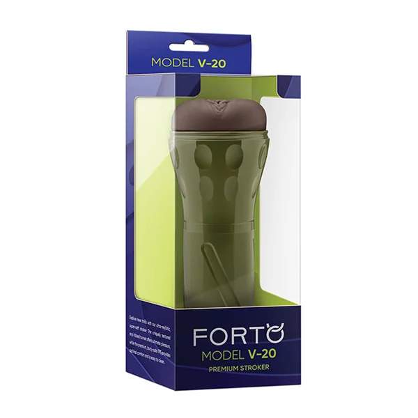 Forto Model V-20 Hard-Side Vagina Masturbator - Dark