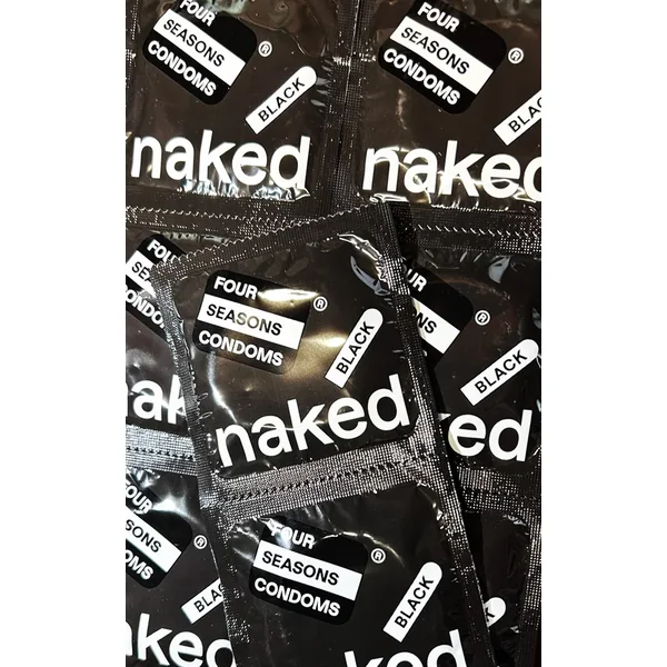 Four Seasons Naked Black Large 144 Condoms