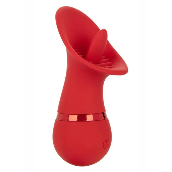French Kiss Seducer Rechargeable Silicone Clitoral Stimulator – Red