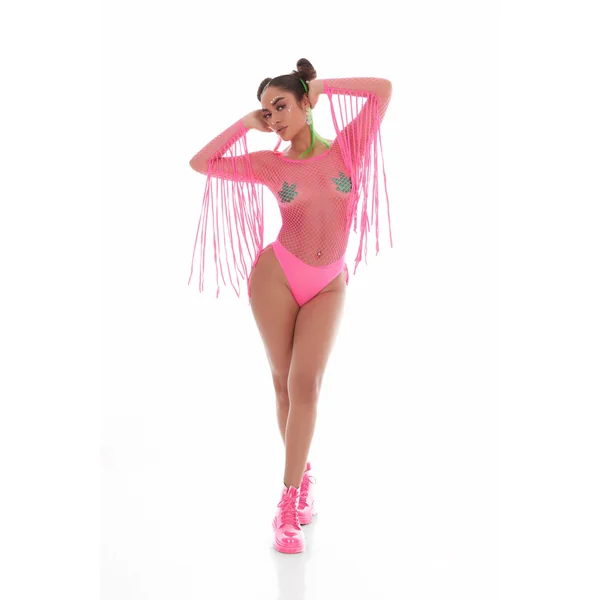 Fringe Benefits 2pc Set - One Size - Pink