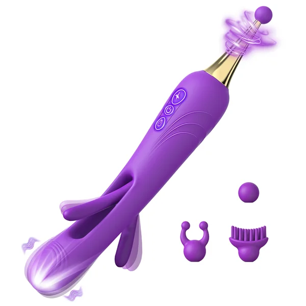 G Spot Clit Flapping Vibrator Dildo