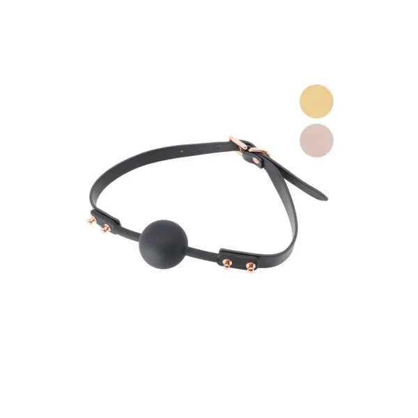 GAG070 Faux Leather Gag with Silicone Ball