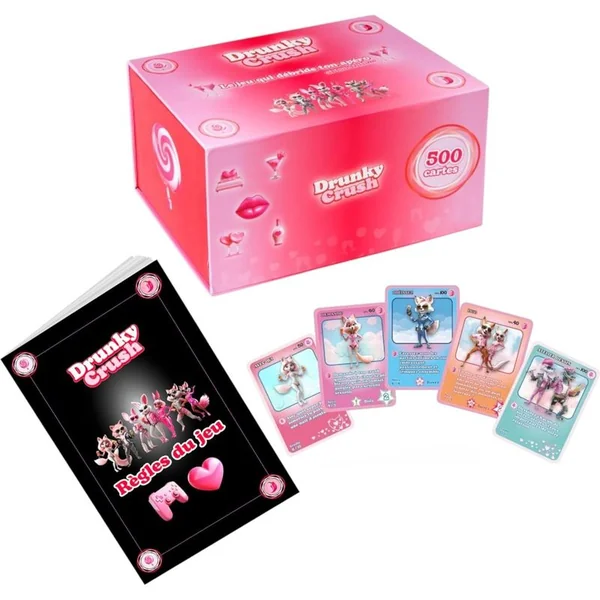 Game for Couples - Drunky Crush | 500 Complices & Spicy Cards