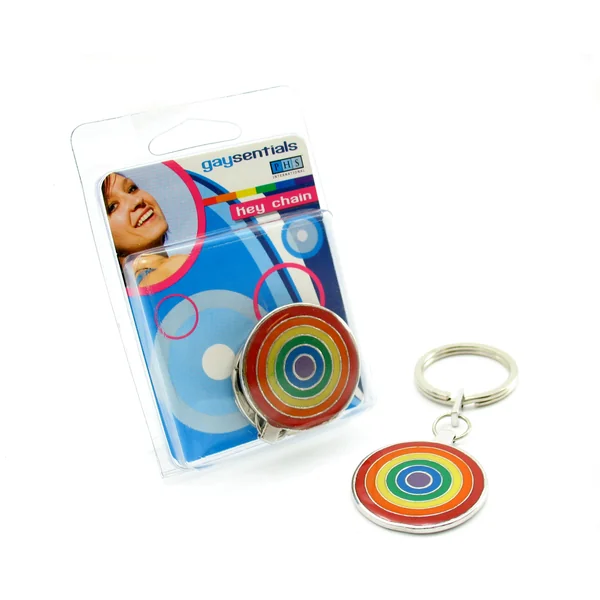 GAYSENTIALS PEWTER KEY CHAIN CIRCLES