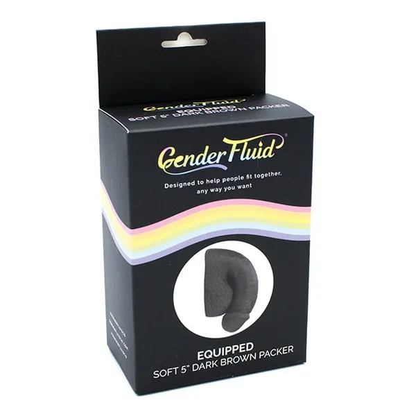 Gender Fluid 5″ Soft Packer – Dark Brown