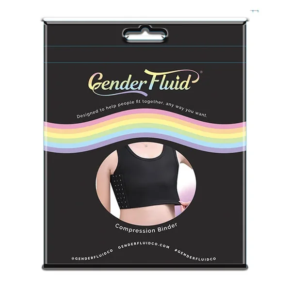 Gender Fluid Chest Compression Binder – XL Black