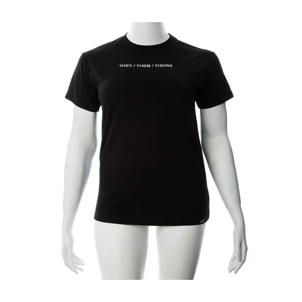Gender Fluid Pronoun They Tee Shirt Medium Black
