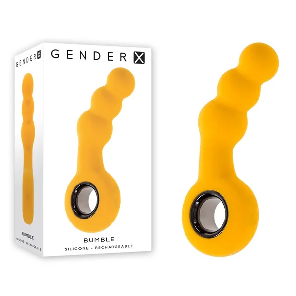 Gender X BUMBLE – Yellow 14.9 cm USB Rechargeable Butt Plug