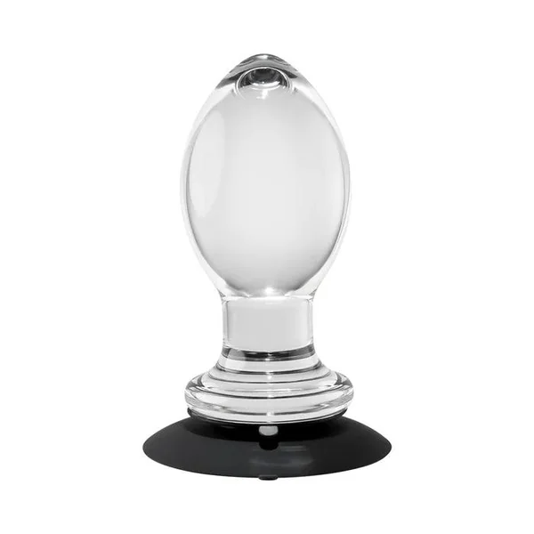 Gender X Crystal Ball Suction Cup Anal Plug - Clear