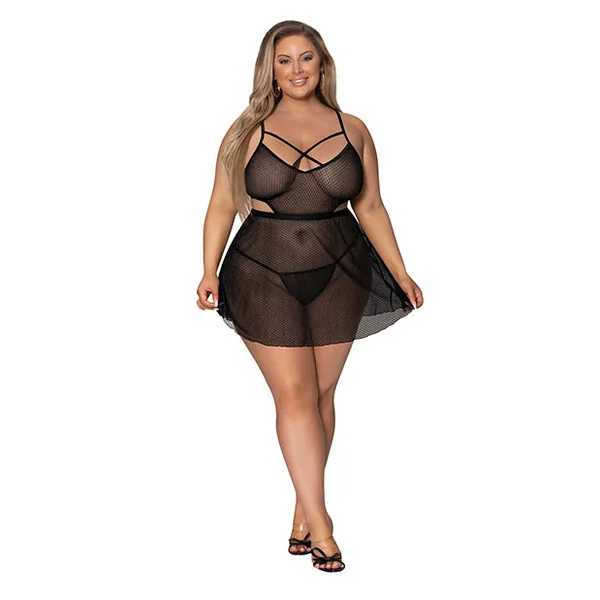 Girl Next Door Babydoll & Crotchless Panty 2x