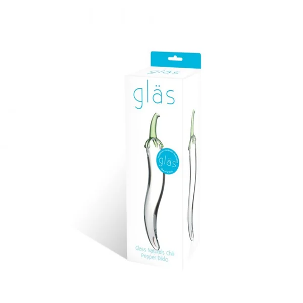 GLASS NATURALS CHILI PEPPER DILDO