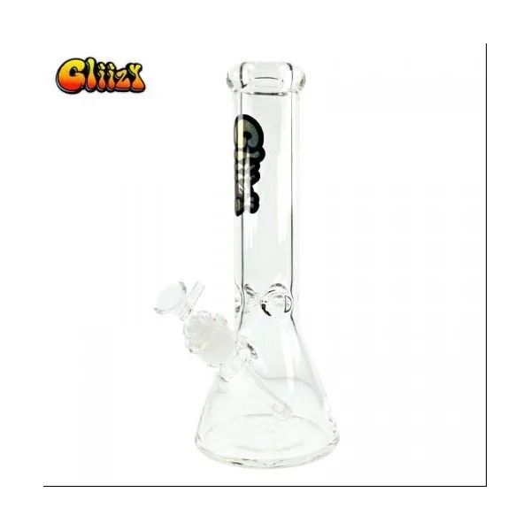 Gliizy 18in Glass Beaker Heavy Waterpipe Clear