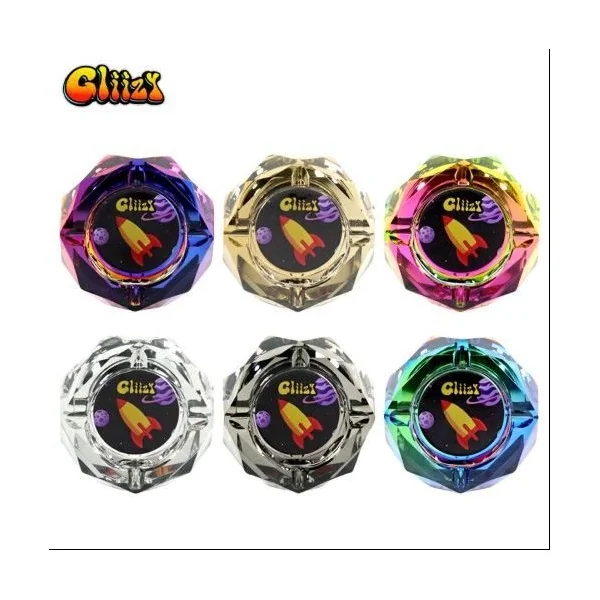 Gliizy Glass High Quality Diamond Ashtray Space Rainbow