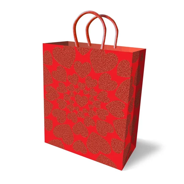 GLITTER HEARTS GIFT BAG