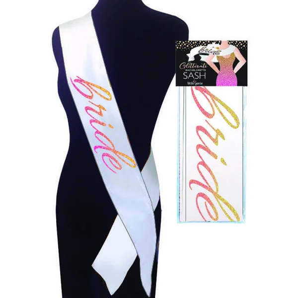 GLITTERATI BRIDE SASH
