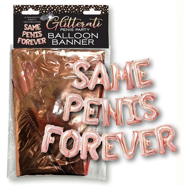 Glitterati Same Penis Forever Balloon Banner