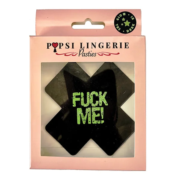 Glow In The Dark Fuck Me Pasties - O/s
