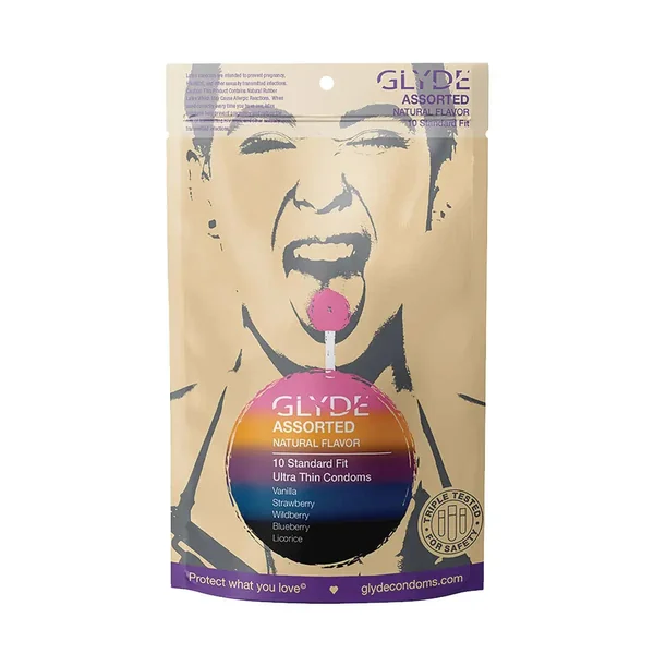 Glyde Organic Assorted Flavored Condoms