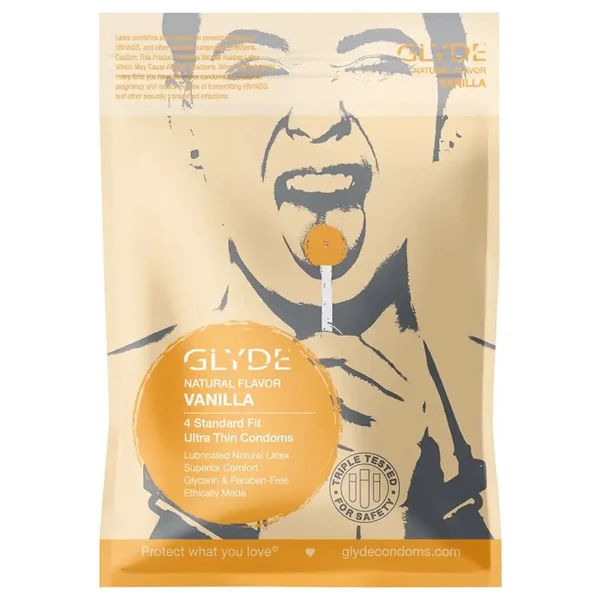 Glyde Organic Vanilla Flavored Condoms