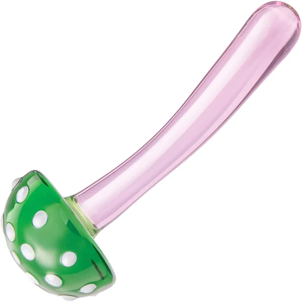 Gläs Magic Mushroom Dildo 7.5" Glass Dildo