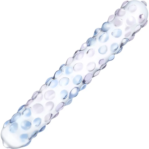 Gläs Purple Rose Nubby Glass Dildo