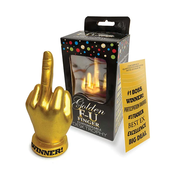 GOLDEN F-U FINGER TROPHY