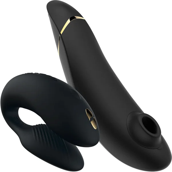 Golden Moments Collection 2 - We-Vibe Chorus Couples Vibrator & Womanizer Premium 2 Clitoral Stimulator