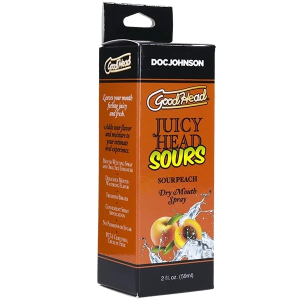 GOODHEAD JUICY HEAD SOURS MOUTH SPRAY PEACH 2 OZ
