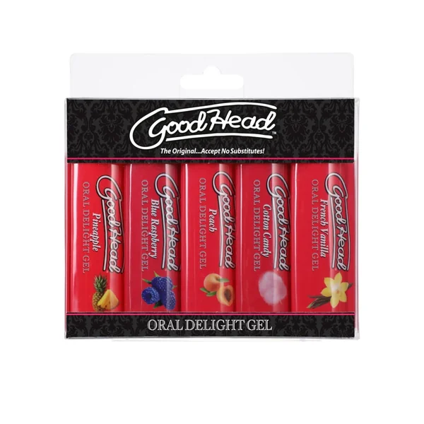 GOODHEAD ORAL DELIGHT GEL 5 PK ASSORTED FLAVORS